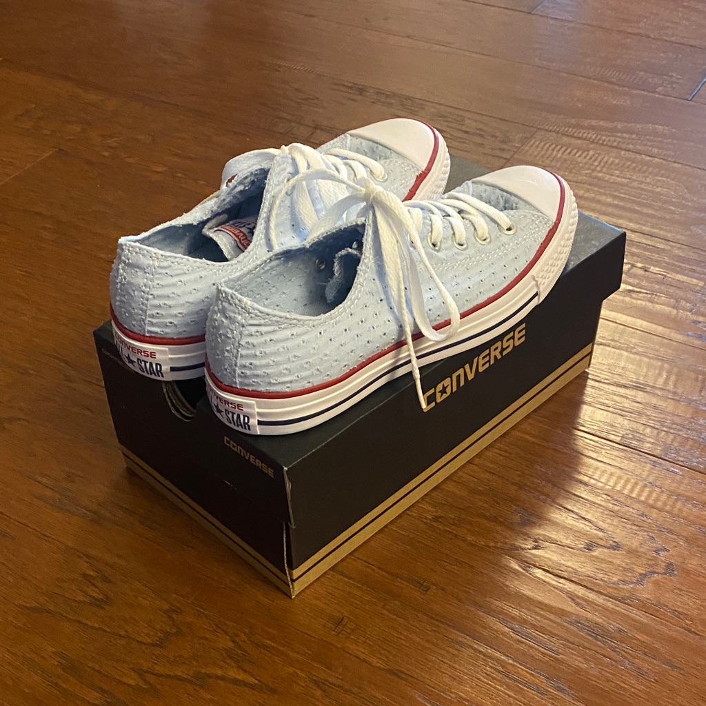 Nwt Converse Light Blue Sneakers Size 8